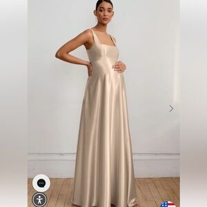 Jenny Yoo Bridesmaid dress ARIANA MATERNITY - PALE GOLD size 6